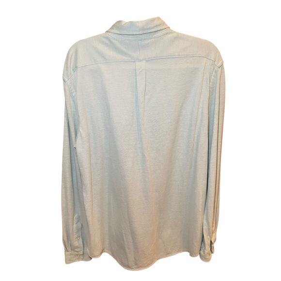 Ralph Lauren‎ Knit Oxford Men's XL Long Sleeve Button Down Heather Light Green - Picture 5 of 12